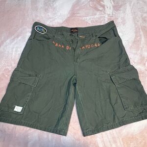 Von Dutch Olive Green Women's Cargo Shorts